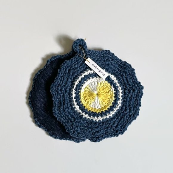 Crochet Pot Holders, Crochet Farmhouse Decor, Kitchen Decor, Housewarming Gift - Picture 2 of 8